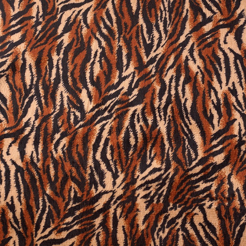 Short Plush Animal Print Fabric