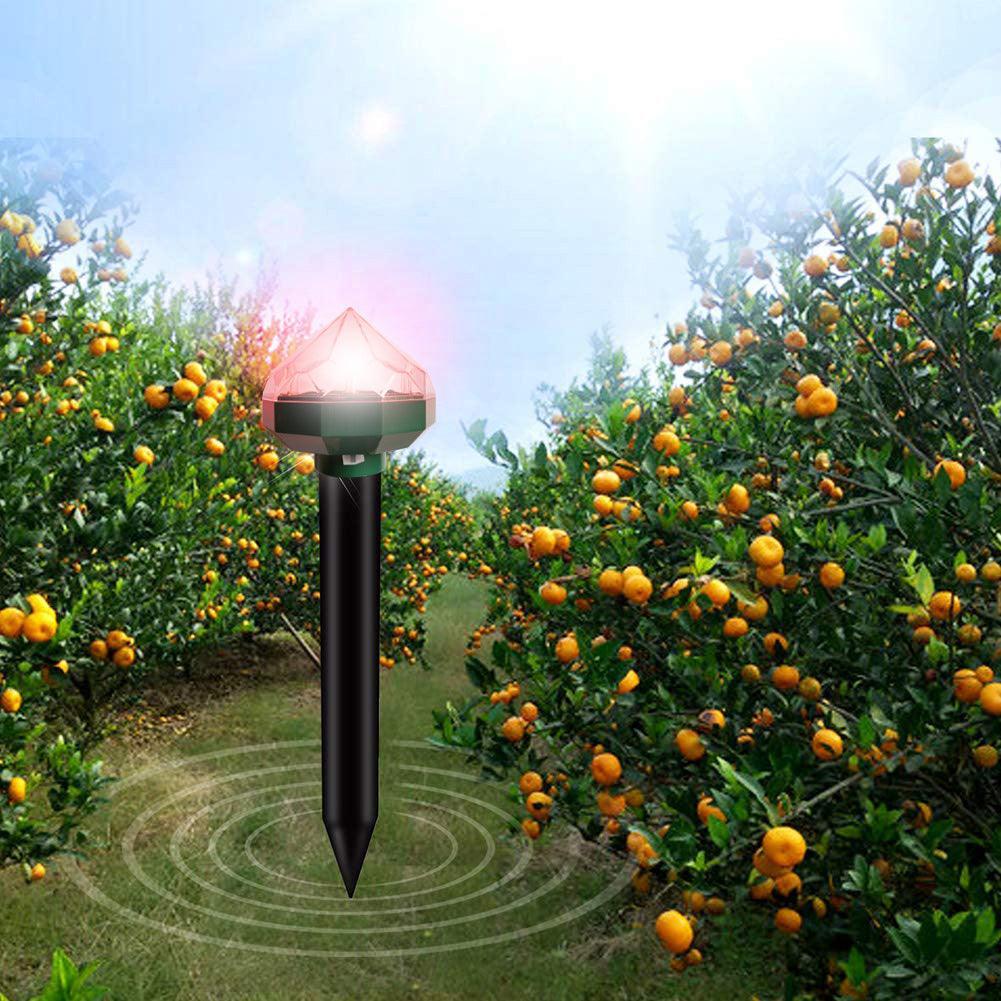 Diamond solar mouse repeller ground plug lamp repeller - Nioor