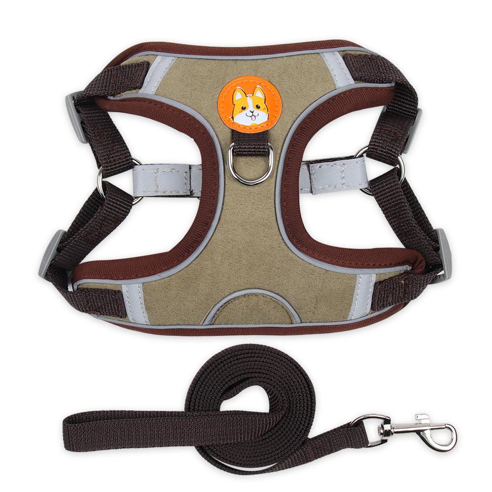 Dog Harness Cat Harness Reflective Dogs Leashs Soft Mesh Chest Strap - Nioor