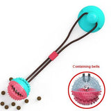 Dog Toys Silicon Suction Cup Tug Interactive Dog Ball Toy For Pet Chew Bite Tooth Cleaning Toothbrush Feeding Pet Supplies - Nioor