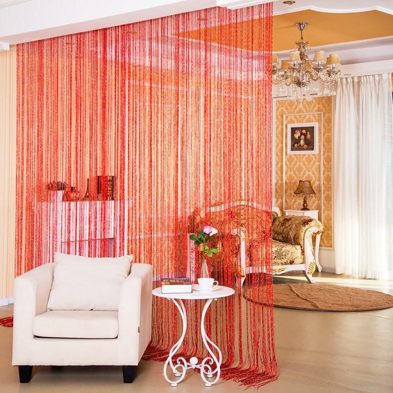 Door Curtain Dilver Thread Curtain Partition Curtain Hanging Curtain Window Screen - Nioor