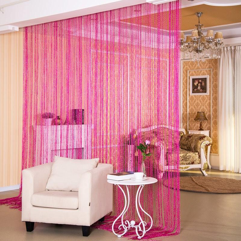 Door Curtain Dilver Thread Curtain Partition Curtain Hanging Curtain Window Screen - Nioor