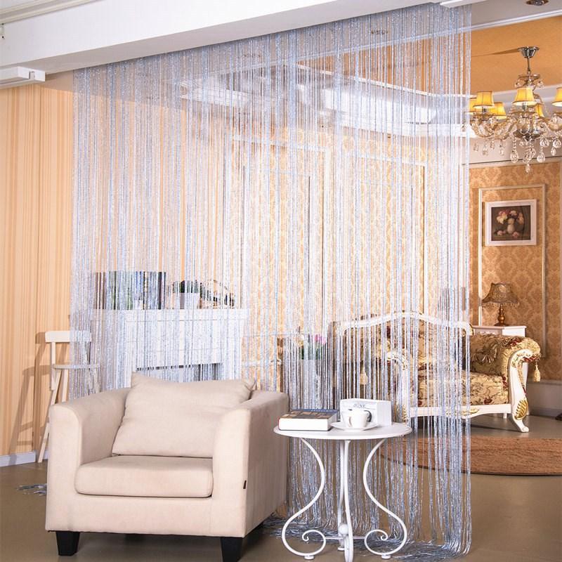 Door Curtain Dilver Thread Curtain Partition Curtain Hanging Curtain Window Screen - Nioor