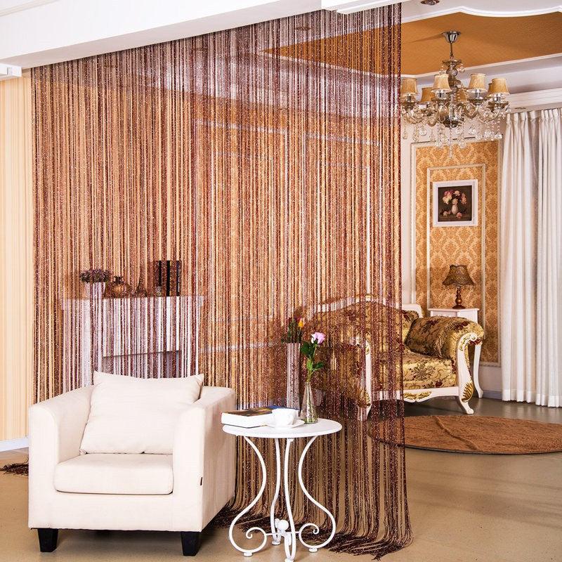 Door Curtain Dilver Thread Curtain Partition Curtain Hanging Curtain Window Screen - Nioor