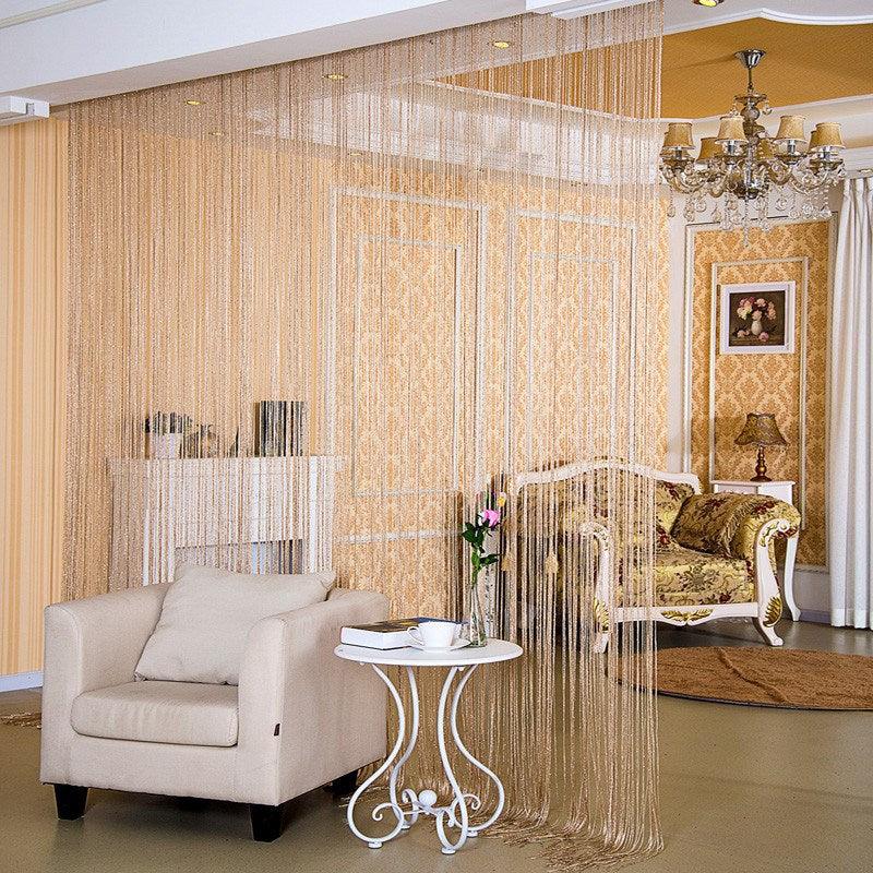 Door Curtain Dilver Thread Curtain Partition Curtain Hanging Curtain Window Screen - Nioor