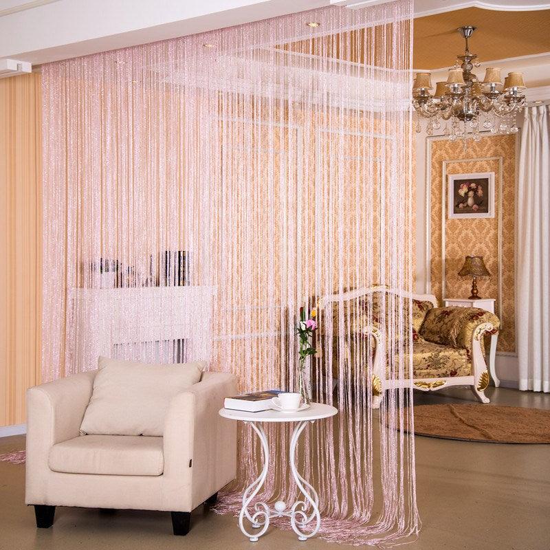 Door Curtain Dilver Thread Curtain Partition Curtain Hanging Curtain Window Screen - Nioor