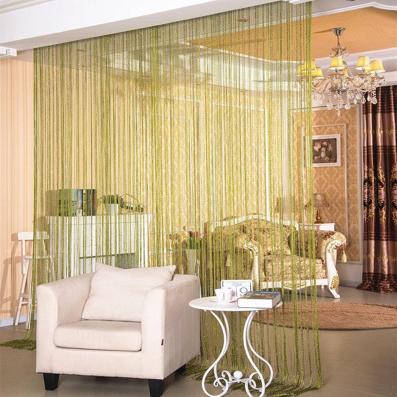 Door Curtain Dilver Thread Curtain Partition Curtain Hanging Curtain Window Screen - Nioor