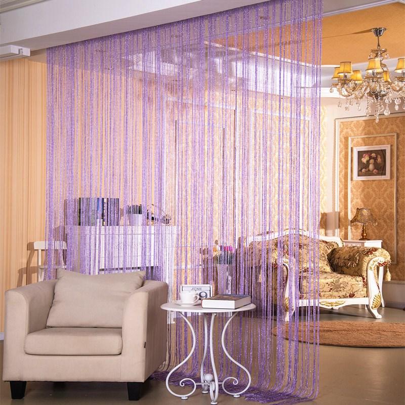 Door Curtain Dilver Thread Curtain Partition Curtain Hanging Curtain Window Screen - Nioor