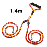 Double-Ended Traction Rope For Walking The Dog Hand-Double-Ended Traction Rope One Plus Two Leash Collar Pet Supplies Dog Collar - Nioor