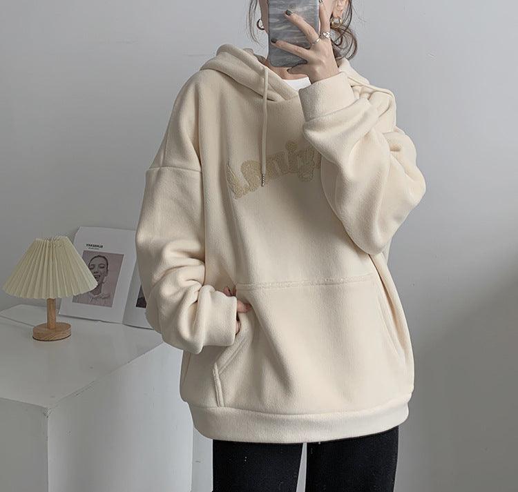 Double-sided Padded Thickened Auli Fleece Hooded Sweatshirt - Nioor