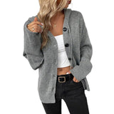 Drawstring Knitted Cardigan Coat Women's Hooded Single-breasted Sweater - Nioor