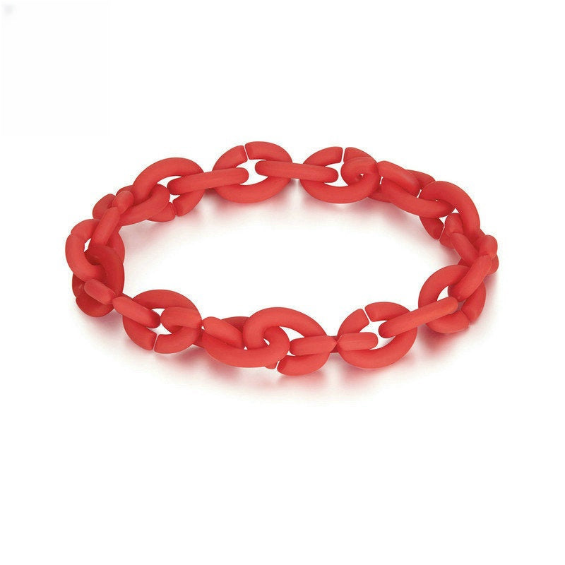 Multi-color Silicone Acrylic Stitching Diy Bracelet Accessories Simple Puzzle Ornament Bracelet