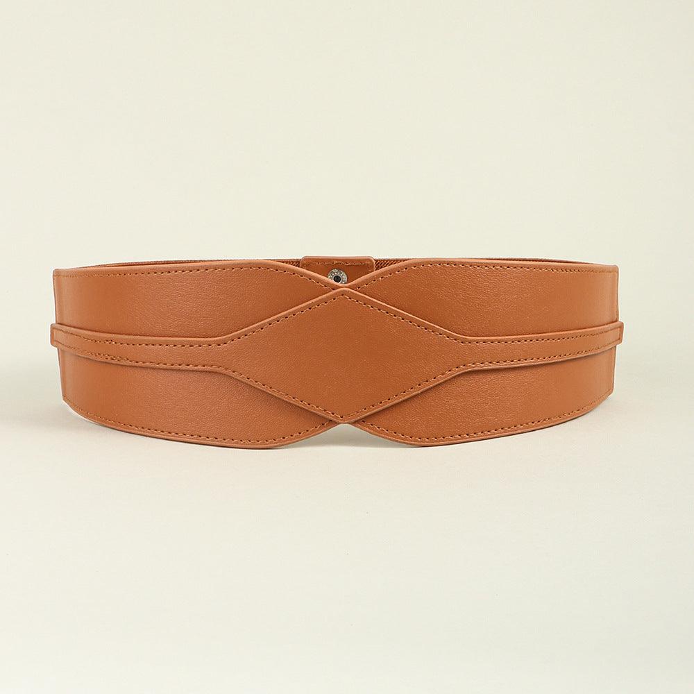 Simple Wide Waist Seal Elastic Versatile Belt Ladies - Nioor