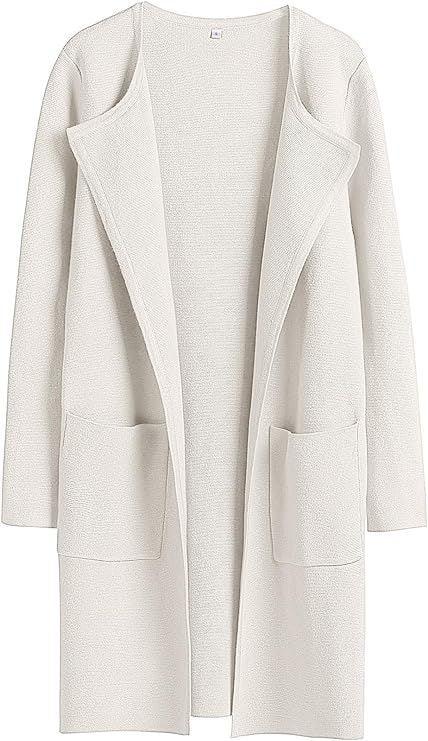 Women's Woolen Coat With Pockets Autumn And Winter Temperament Slim Fit Mid Length Jacket Comfortable Casual Lapel Coats - Nioor