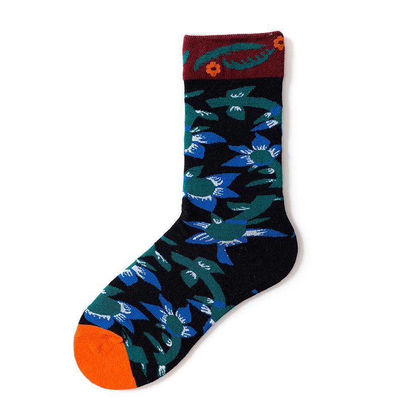 French Design Men And Women Skateboarding Mid-calf Socks - Nioor