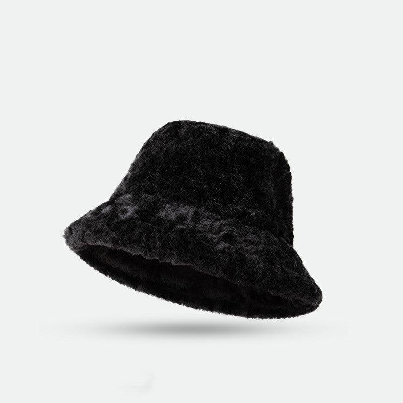 Lambswool Fisherman Hat Winter Warm Fashionable Solid Color Hats For Women - Nioor