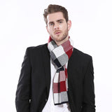 Classic And Fashionable British Checked Cashmere Scarf For Men's Warmth - Nioor