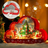 Christma New Style Assembled Building Block Toys Cloud Night Lamp Decorative Mirrors Frame LED Table Lights Creative Desk Bedroom Handmade Birthday Gifts - Nioor