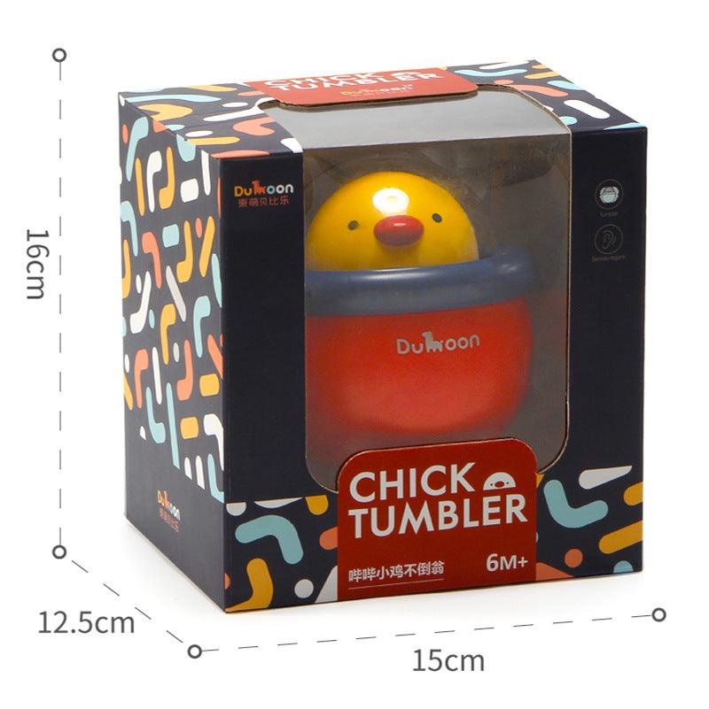 Little Cute Chicken Tumbler Music Bells Infants Educational Early Education Baby Rattle Toys - Nioor