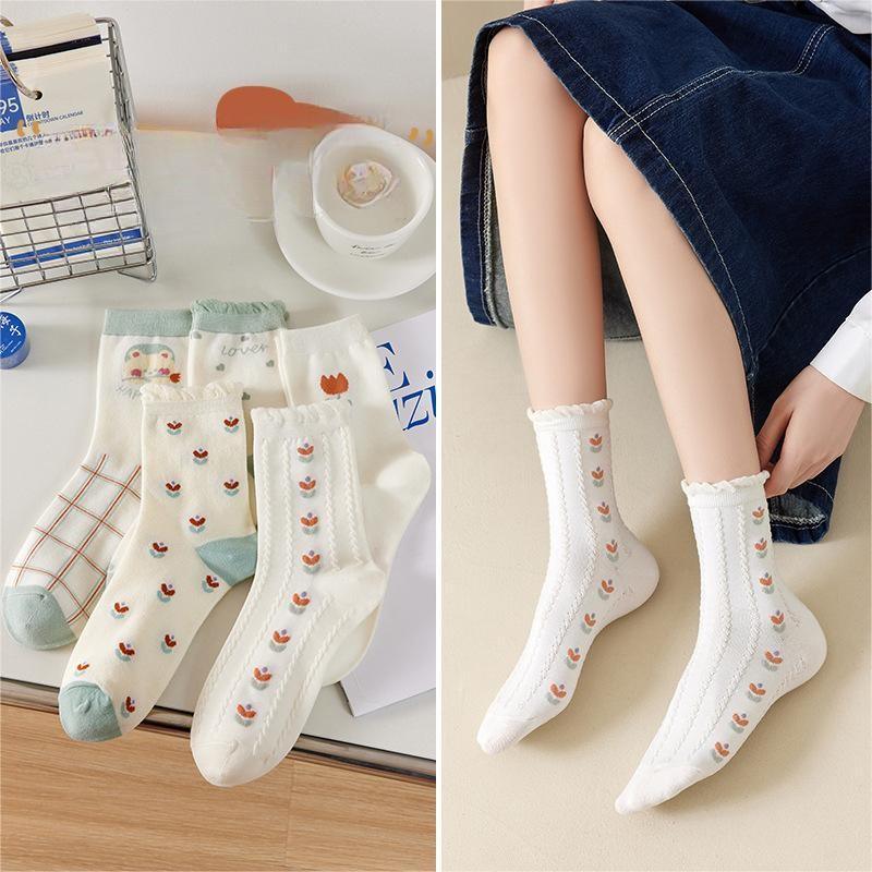 Winter Socks Men's Cotton Spot Cylinder Solid Color - Nioor