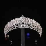 New Japanese And Korean Wedding Rhinestone Alloy Knot Wedding Crown - Nioor