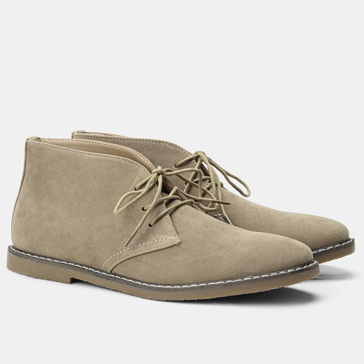 Plus Size Men's Retro Desert Boots Classic - Nioor