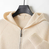 Wool Hooded Age-reducing Cashmere Loose Casual Sweater - Nioor