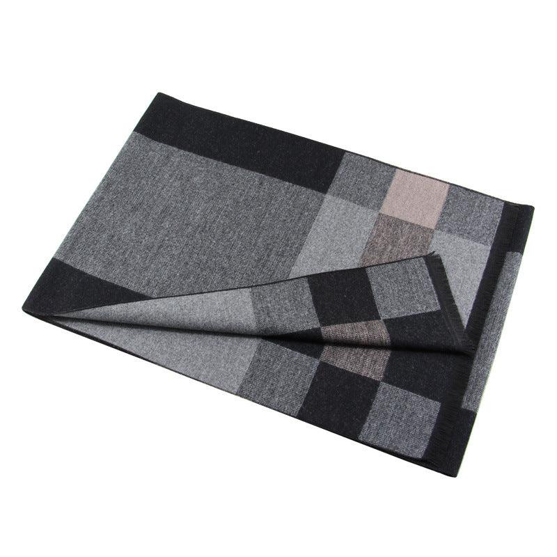 Men's Fashion Casual Knitted Jacquard Warm Scarf - Nioor