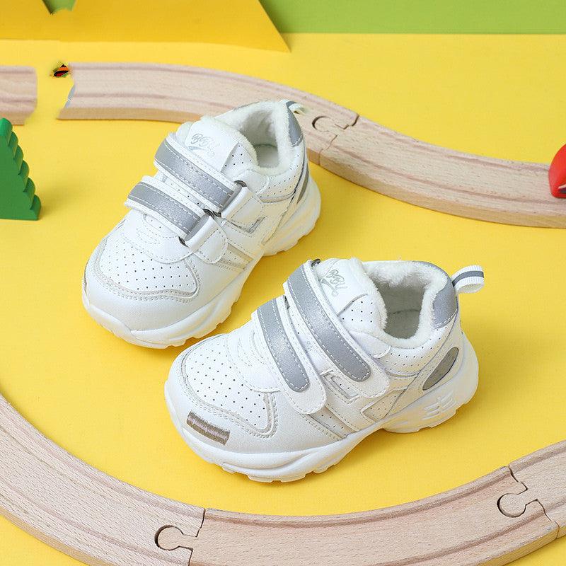 Girls Plus Fleece Two Cotton Shoes Thickened Boys - Nioor