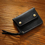 Top Layer Cowhide Simple Card Holder Handmade