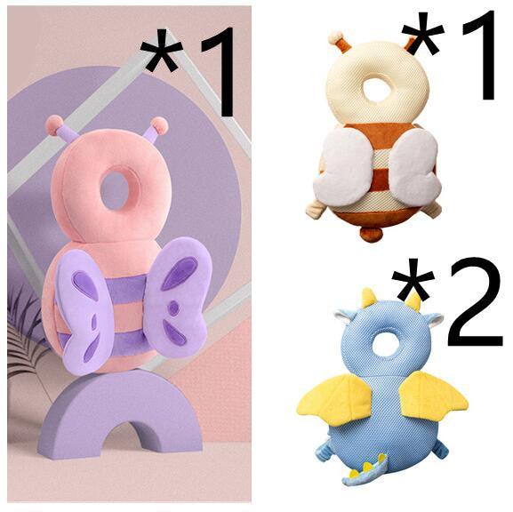 Baby Toddler Headrest Child Protection Baby Head Protection Cushion Cute Angel Wings - Nioor