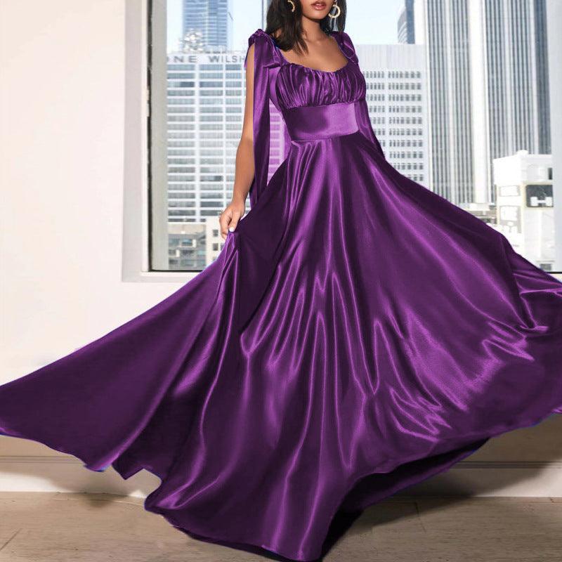 Fashion Sleeveless Camisole Gown Bridesmaid Evening Dress Dress Women - Nioor