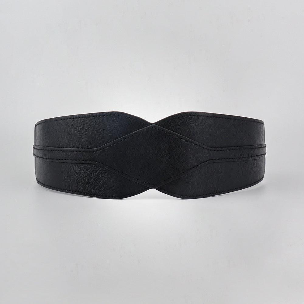 Simple Wide Waist Seal Elastic Versatile Belt Ladies - Nioor