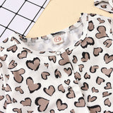 Heart-shaped Print Baby Jumpsuit