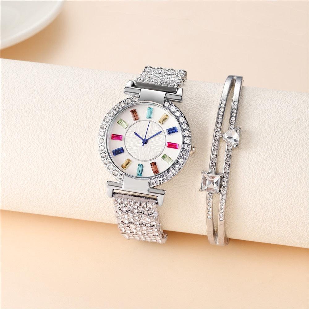 New Big Colorful Crystals Women's Watch - Nioor