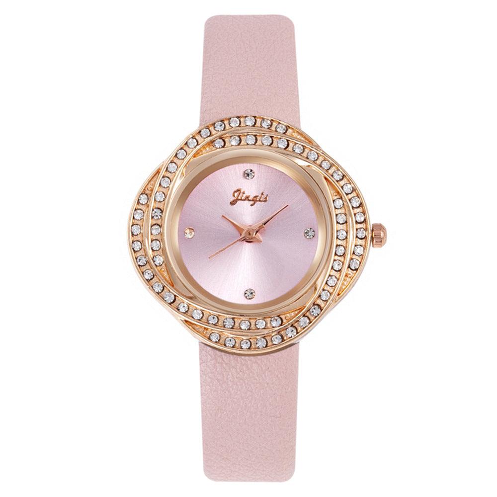 Women's Quartz Watch With Diamond Dial - Nioor