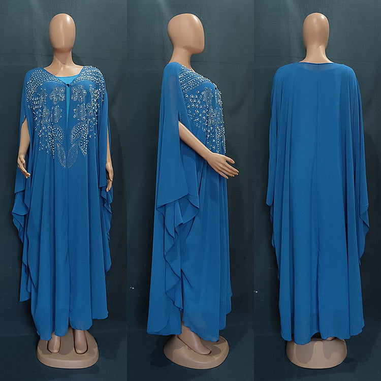 Muslim Robe Plus Size Women's European And American Long Dress New Gown