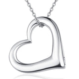 Heart Urn Necklace for Ashes for Women 925 Sterling Silver Cremation Jewelry Necklace Urn - Nioor