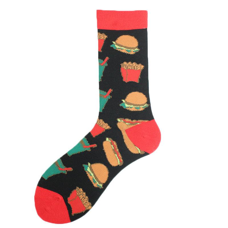 Fashion Printed Cotton Socks For Lovers - Nioor