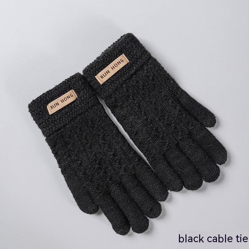 Cold Protection Thickening Touch Screen Fleece-lined Cycling Gloves - Nioor