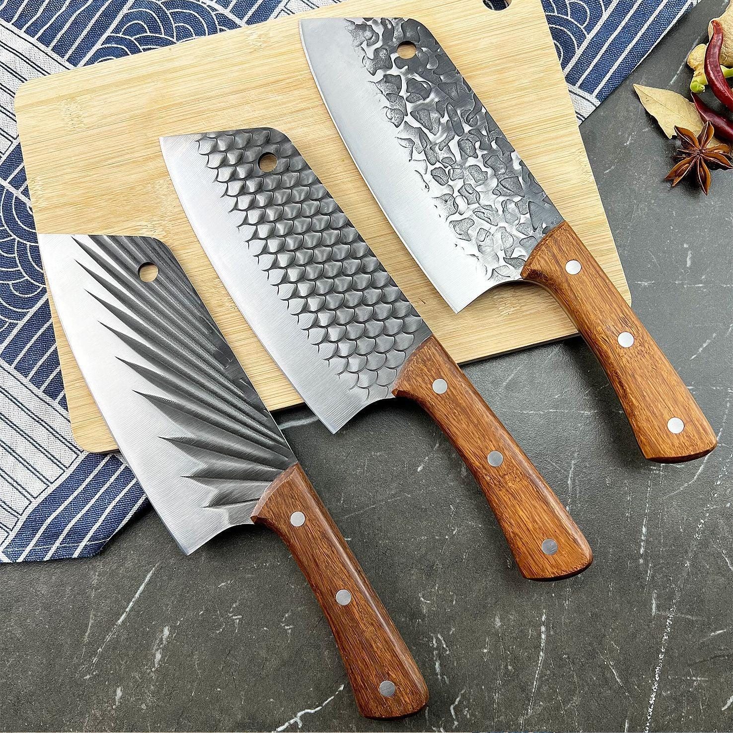 Nan Bamboo Stainless Steel Kitchen Knife Set - Nioor