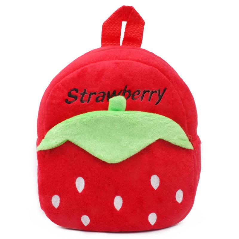 Lovable 1-2 year old boys and girls small books to prevent loss of cartoon Plush bag baby traction rope one piece - Nioor