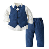 Boys Autumn Clothing Children's Suit Three-piece Set