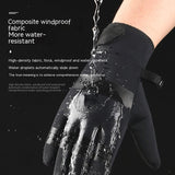 Men's And Women's Fashion Outdoor Waterproof Windproof Touch Screen Riding Cold-proof Gloves - Nioor