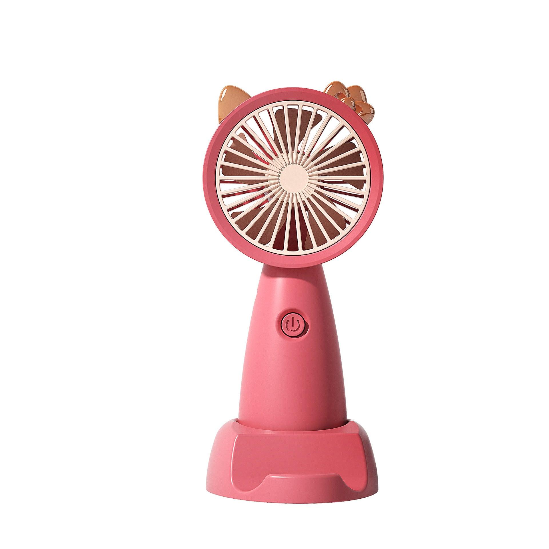 Handheld Portable Fan USB Charging Cartoon - Nioor