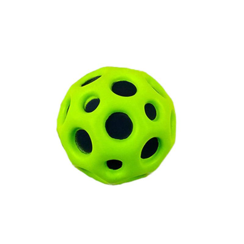 Hole Ball Soft Bouncy Ball Anti-fall Moon Shape Porous Bouncy Ball Kids Indoor Outdoor Toy Ergonomic Design - Nioor