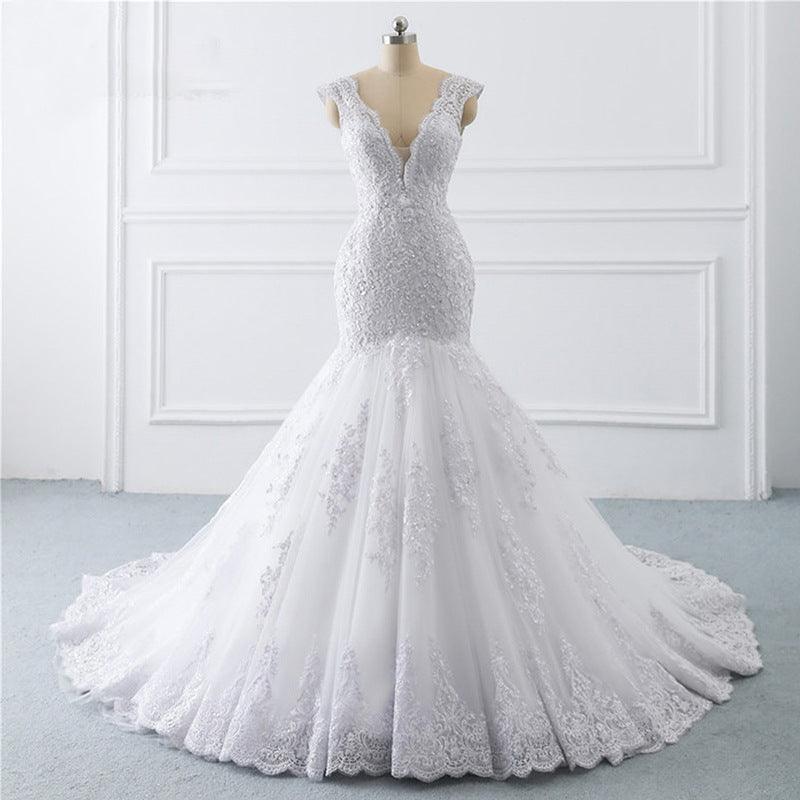 Mermaid Light Wedding Dress Sexy Trailing Luxury Sen Is Thin Bride French Retro - Nioor