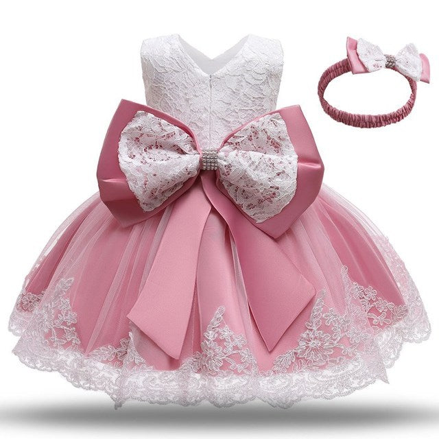 M Baby Girl Year Birthday Dress Newborn Christening Gown