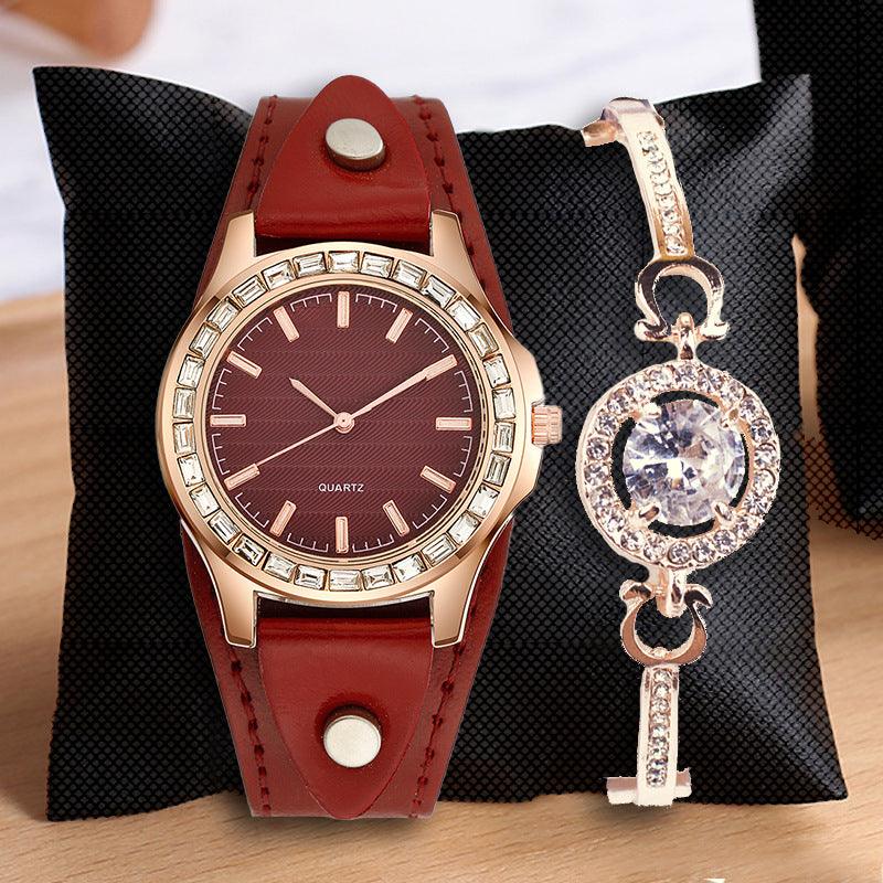 Light Luxury Watch Full Diamond Bracelet Women's Watch Simple - Nioor