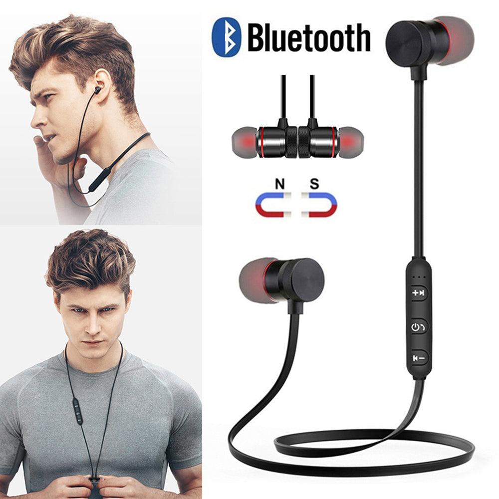 Magnetic Headphones In-Ear Bluetooth Stereo Earphones Headset Wireless Earbuds Random Color - Nioor